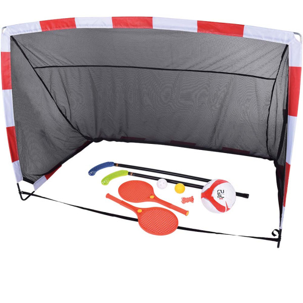 „GROSSER DRAUSSEN- SPIELE-SPASS“ Tor Pop Up Goal Pro 180 x 120 cm