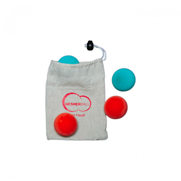 HesherBall Ersatzballset (4er + Jutebeutel)