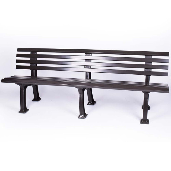 Sitzbank TENNIS Comfort 200 cm, Braun