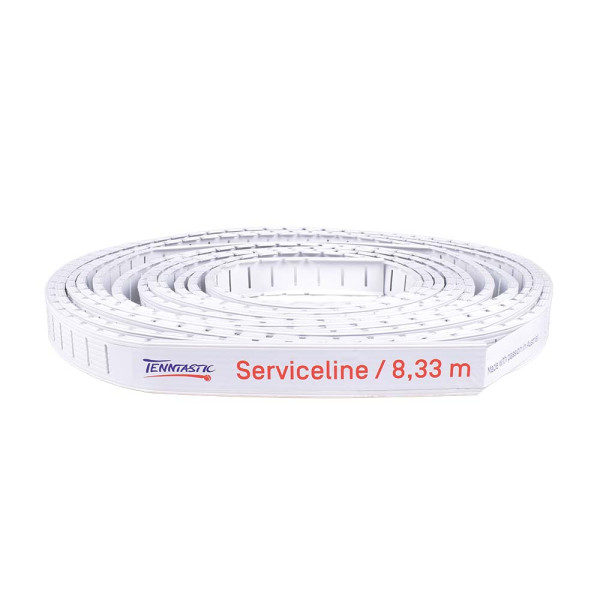 Aufschlaglinie TENNTASTIC Tennislinie WHITE FLEX 5 cm, Serviceline 8,33m