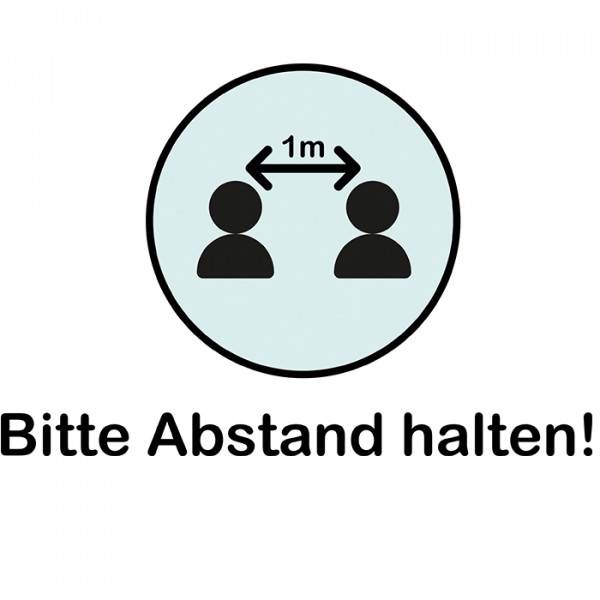 Hinweisschild - Bitte Abstand halten!